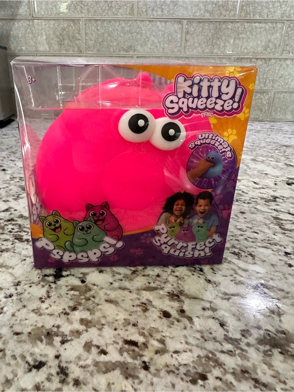 Kitty Squeeze! Pink Squeeze Toy